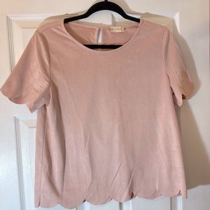 Altar’d State Scalloped Blush top